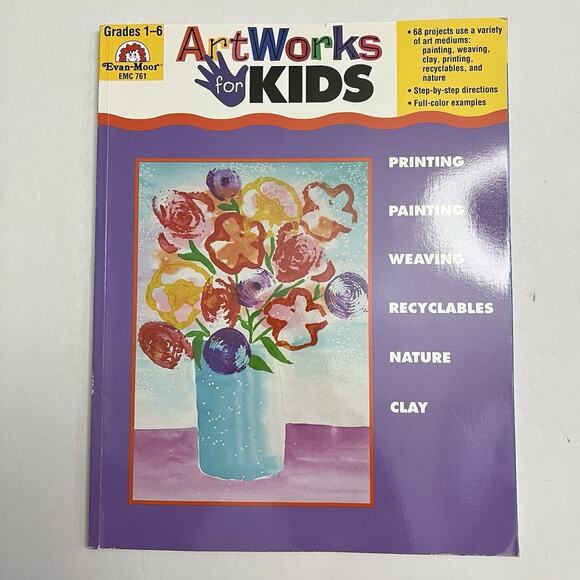 Artworks for Kids Grades 1 to 6 by Evan Moor Educational Publishers Paperback - Picture 1 of 7